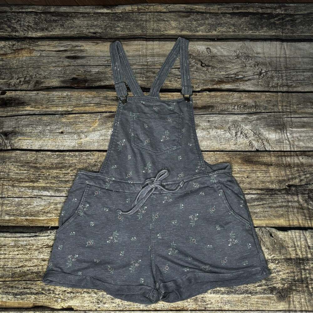 WallFlower Overalls Shortalls Women Small French Terry Loungewear Casual